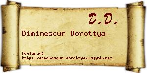 Diminescur Dorottya névjegykártya